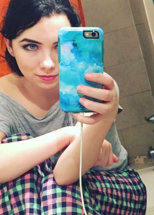 Autumn Wendell as seen in a selfie taken in January 2016