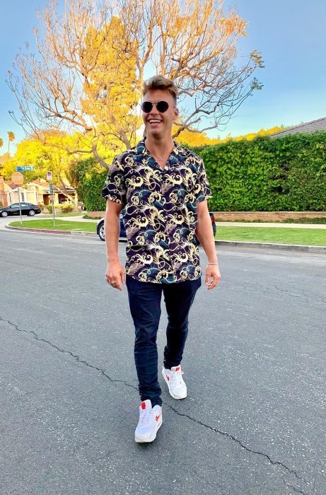 Bailey Payne as seen while posing for the camera in Santa Monica, California in April 2020