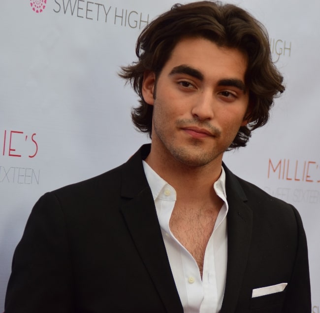 Blake Michael pictured at Millie Thrasher's Sweet 16 Party with Radio Disney and her celebrity friends at the Hotel Sofitel in Hollywood in June 2015