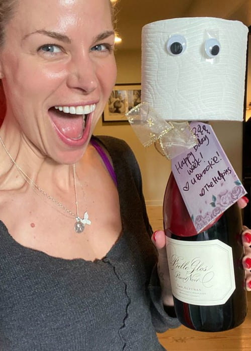 Brooke Burns in a selfie in March 2020