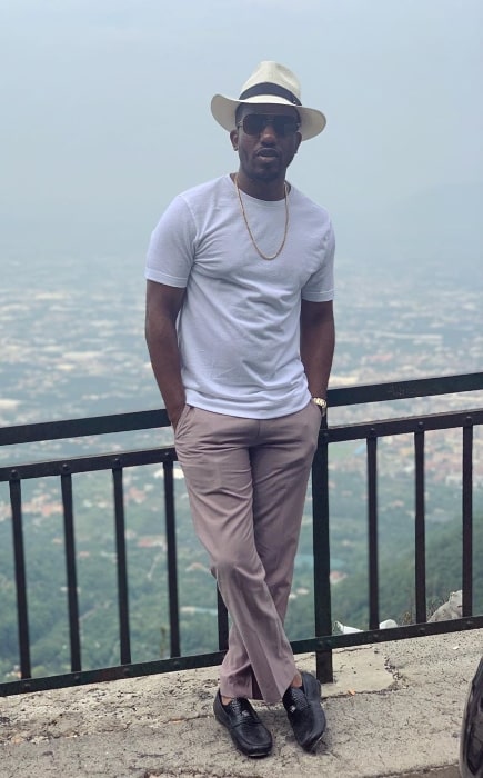 Chris Redd as seen while posing for a picture in Italy in August 2019