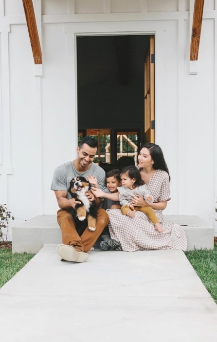 David Lopez with his family in April 2019