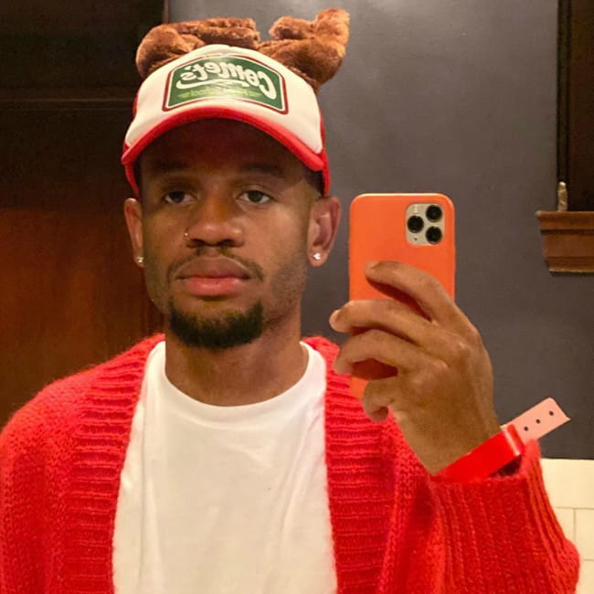 Demetrius Harmon in a selfie in December 2019