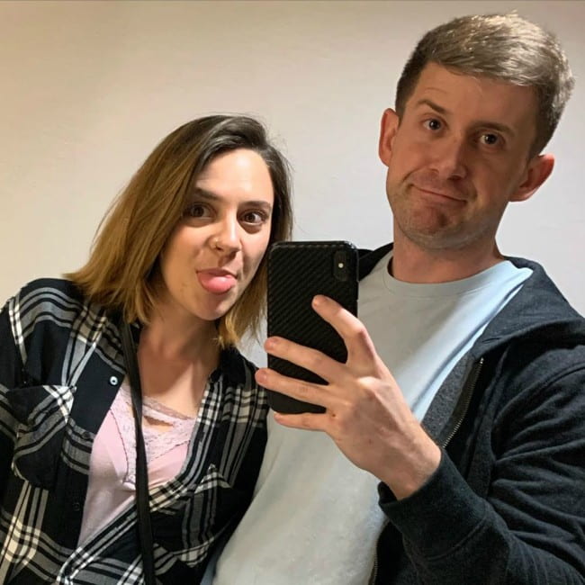 Fourzer0seven and Chrissy in a selfie in October 2019