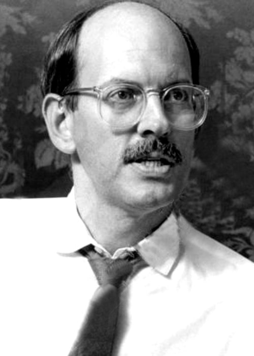 Frank Oz as seen in a black-and-white picture in 1984