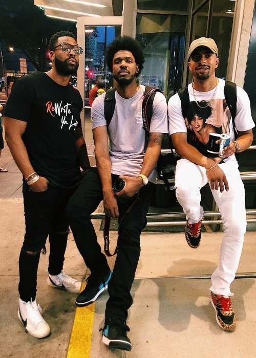 From Left to Right - LaRoyce Hawkins, Mr. Patton, and Justin J in September 2018