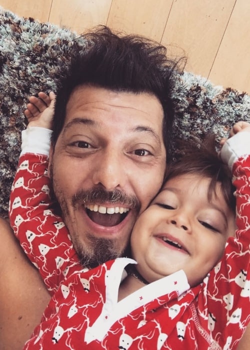 Gastón Mazzacane as seen in a selfie taken with his son Renato in May 2018