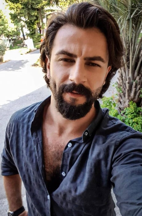 Gökberk Demirci as seen while taking a selfie in Istanbul, Turkey in August 2019