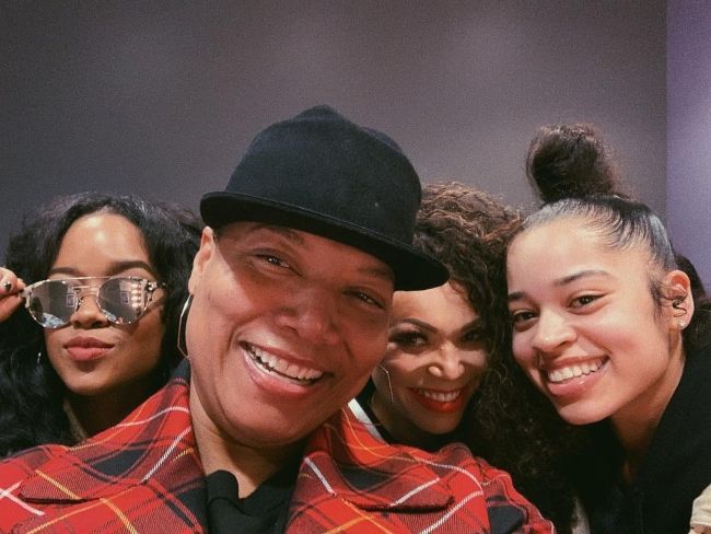 H.E.R. as seen with Queen Latifah, Tisha Campbell, and Ella Mai in 2018