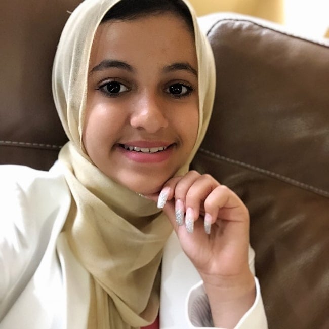 Haila Saleh smiling in a selfie in June 2018