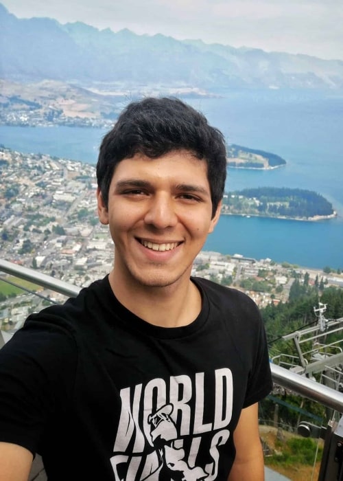 Igor Fraga as seen while smiling for a selfie in Queenstown, New Zealand in January 2020