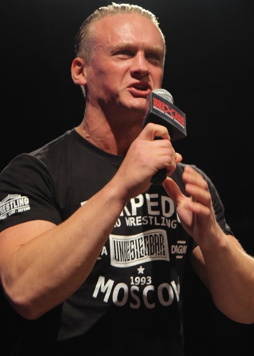 Ilja Dragunov as seen while addressing the public during an event in October 2019