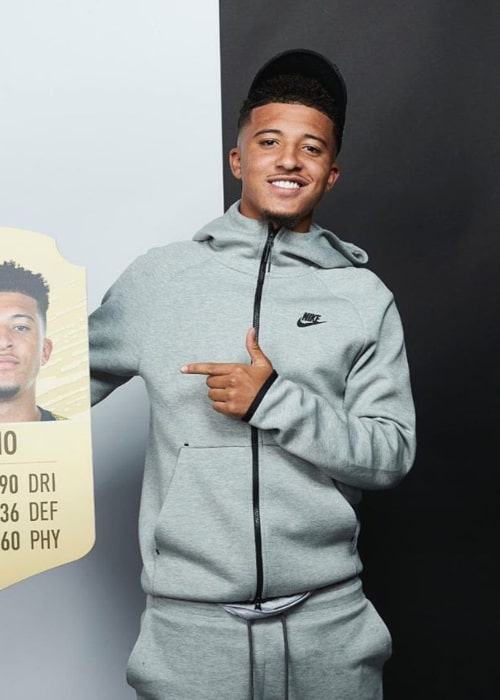 Jadon Sancho as seen in an Instagram Post in September 2019