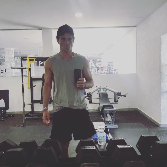 Jake Canuso at the gym in August 2019