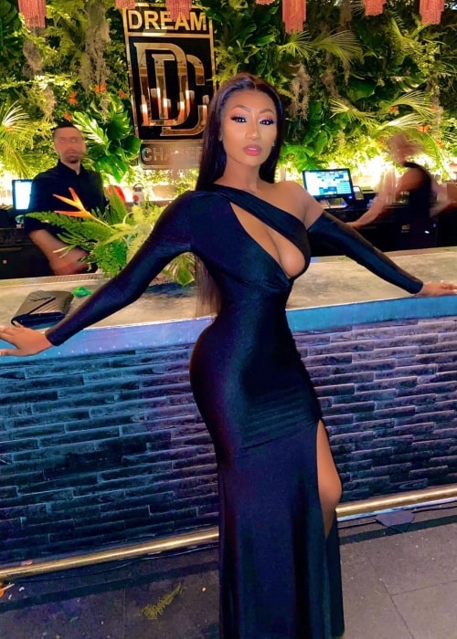 Janelle Shanks as seen in a picture taken at Tao, Los Angeles, in January 2020