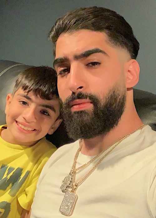 Jay Mazini with his younger brother Hamooda as seen in June 2019