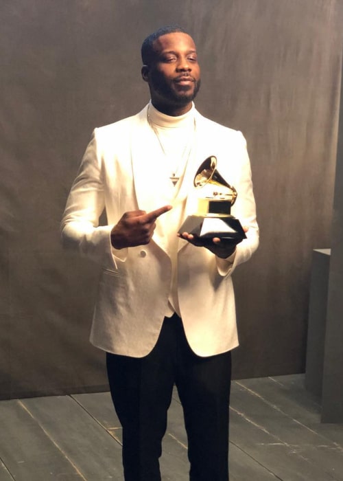 Jay Rock, as seen after winning his first Grammy Award, in February 2019