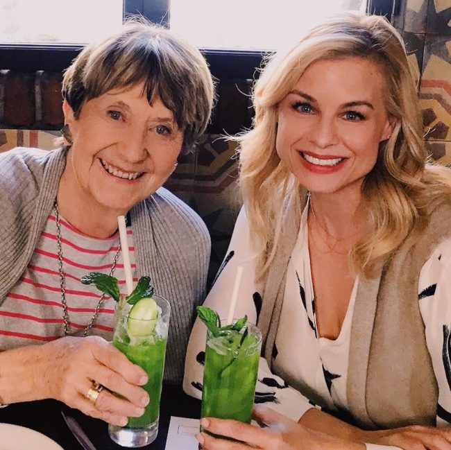 Jessica Collins with her mother in law