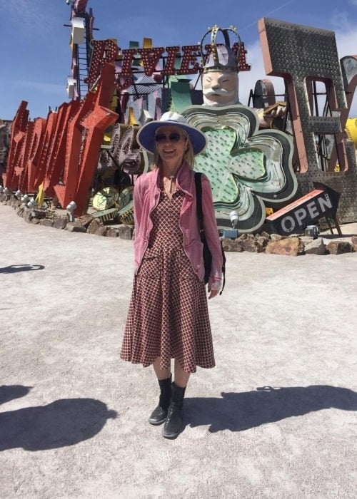 Jessica Tuck as seen in a picture taken in front of a museum in Las Vegas in April 2017