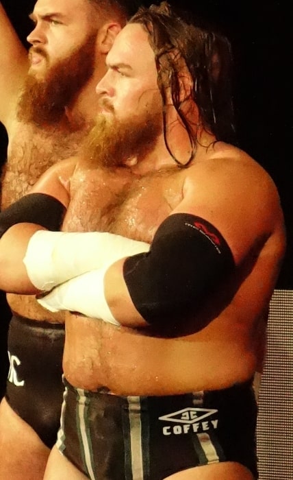 Joe Coffey as seen at a WWE event on April 6, 2019