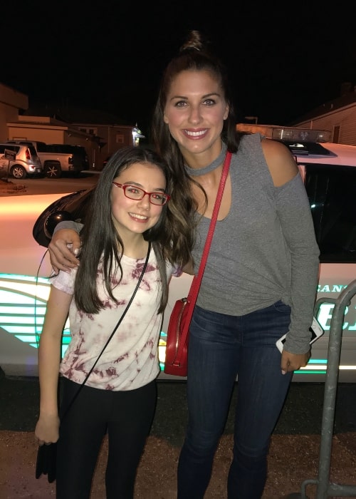 Julia Antonelli as seen in a picture taken with soccer player Alex Morgan in April 2018