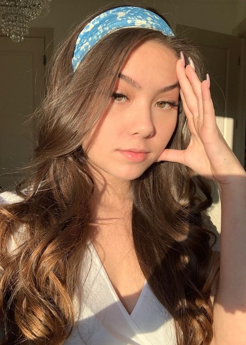 Kathryn Melvin as seen while taking a sun-kissed selfie in January 2020