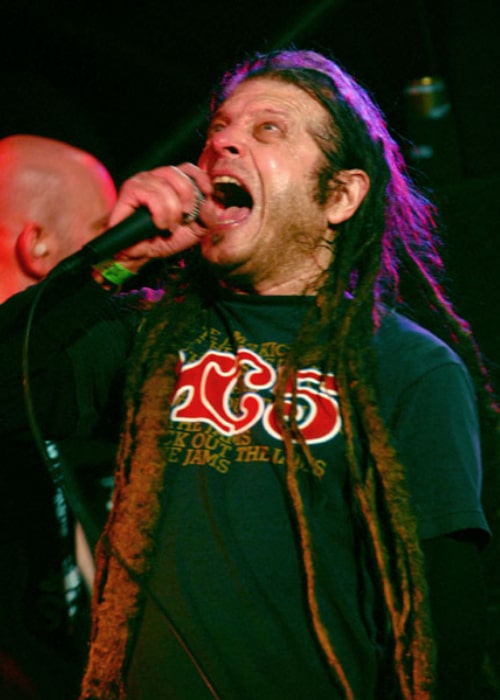 Keith Morris of the 'Circle Jerks' performing in a concert on December 1, 2006, in Austin Texas