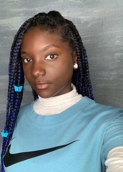 Kheris Rogers as seen while taking a selfie in Los Angeles, California in March 2020