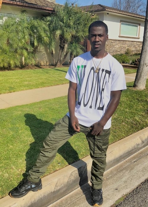 Kwesi Boakye as seen while posing for a picture in March 2018