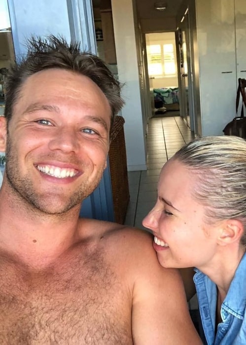 Lincoln Lewis with his girlfriend Sarah in January 2019