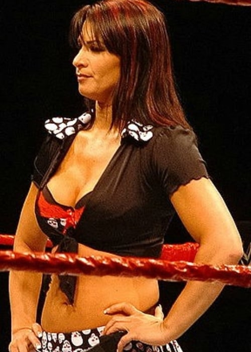 Lisa Marie Varon at the ring during a WWE house in November 2006