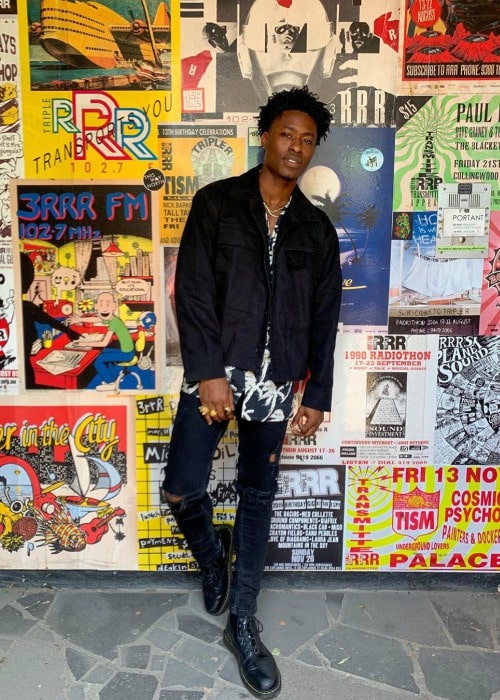 Lucky Daye as seen while posing for a picture in Melbourne, Australia in November 2019