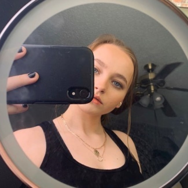 Madison Wolfe as seen in a selfie taken in April 2020