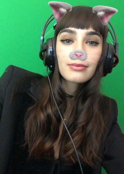 Margaux Brooke as seen in a selfie taken during a live stream in February 2019