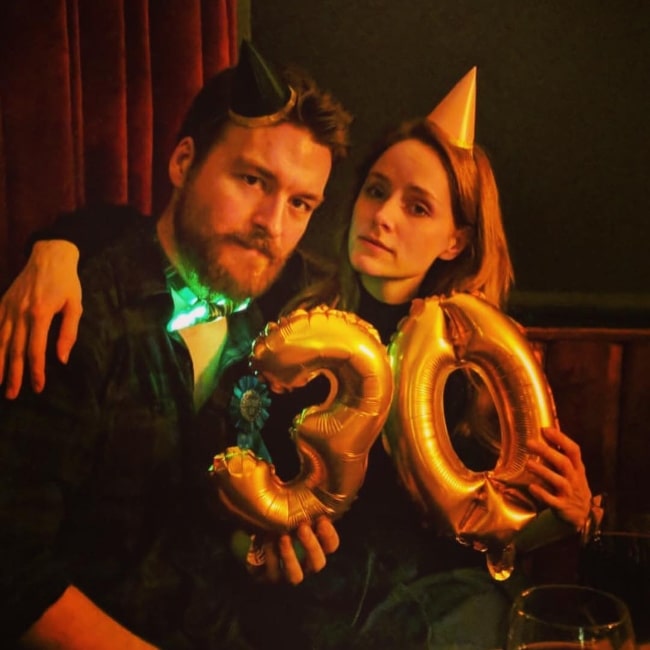 Matt Stokoe as seen in a picture taken with actress Sophie Rundle in January 2019