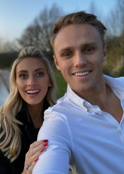 Max Chilton and Chloe Roberts in a selfie in December 2019