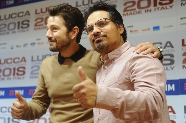 Michael Peña (Right) and Diego Luna as seen during an event in November 2018