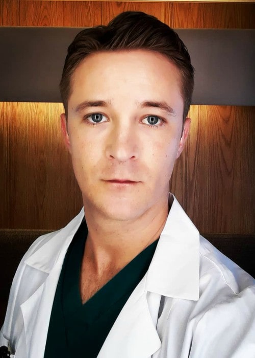 Michael Welch in a selfie in July 2019