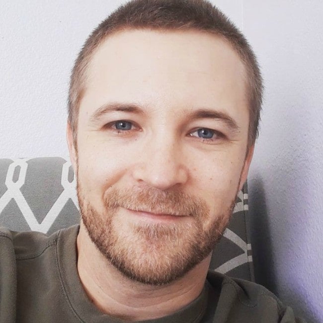 Michael Welch in an Instagram selfie as seen in April 2020