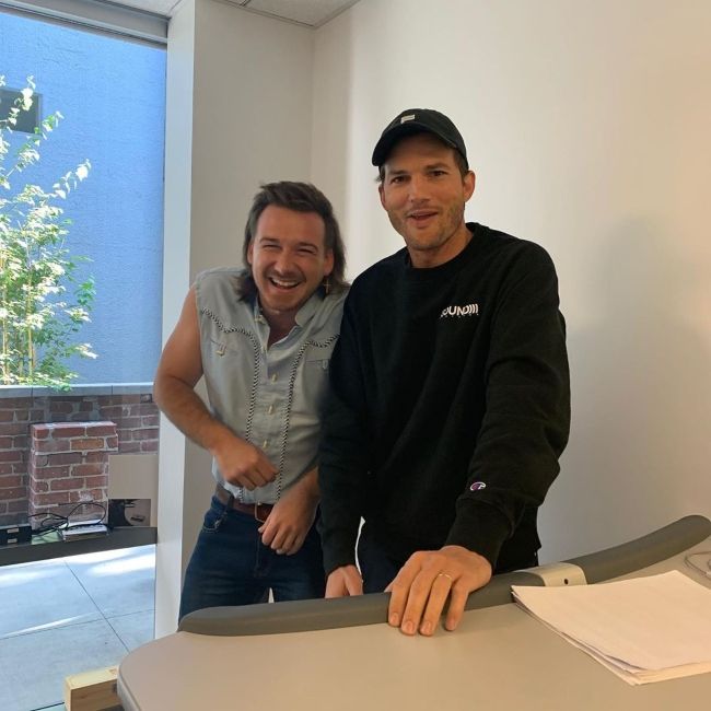 Morgan Wallen as seen with Ashton Kutcher in September 2019