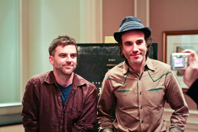 Paul Thomas Anderson with Daniel Day Lewis in 2007