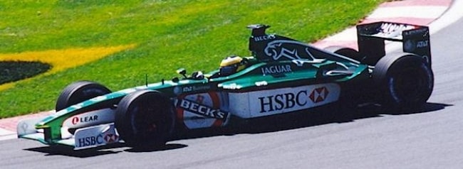 Pedro de la Rosa as seen while driving for Jaguar Racing at the 2001 Canadian Grand Prix