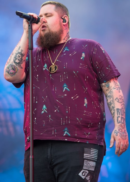 Rag'n'Bone Man as seen in a picture taken during a concert in June 2017