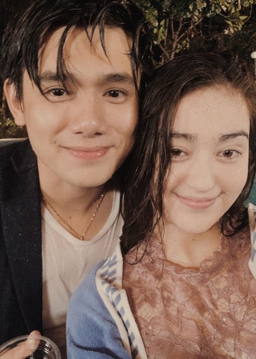 Ranty Maria as seen in a picture taken with actor Rayn Wijaya in July 2019