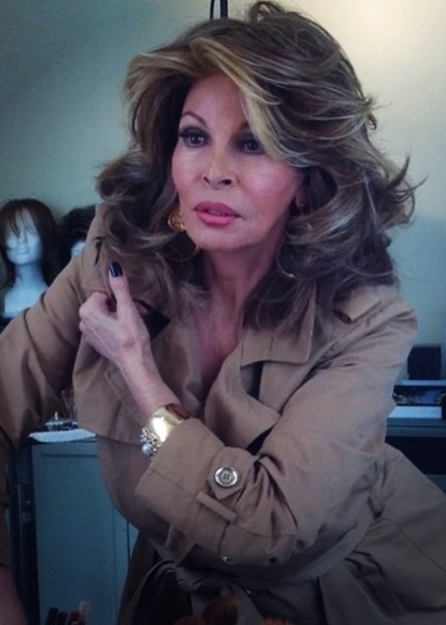 Raquel Welch during a photoshoot in October 2017