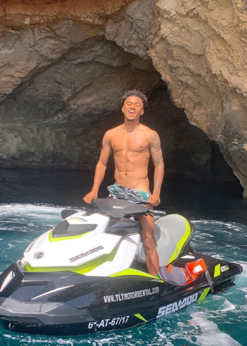 Reiss Nelson as seen in an Instagram Post in June 2019