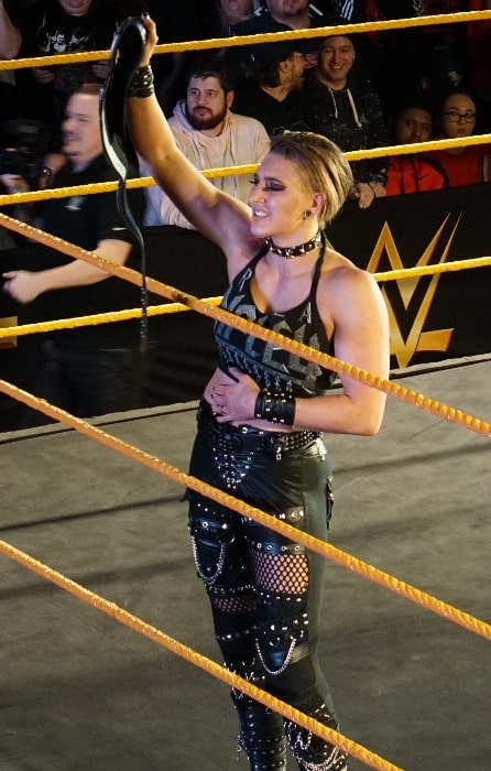 Rhea Ripley as seen at an NXT live show in Buffalo, New York, United States in January 2020