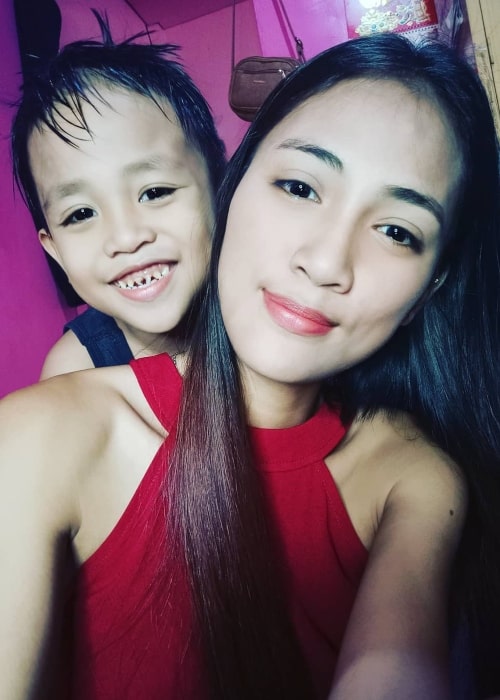 Rosemarie Vega as seen in a selfie taken with her son Prince in May 2020