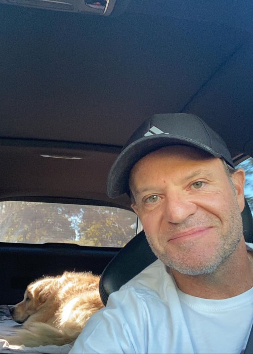 Rubens Barrichello in an Instagram selfie from April 2020