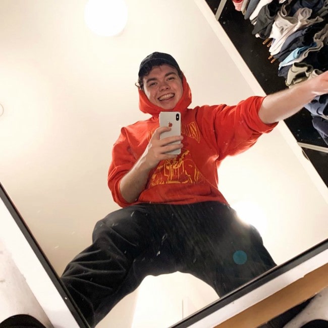 SMii7Y in a selfie as seen in January 2020